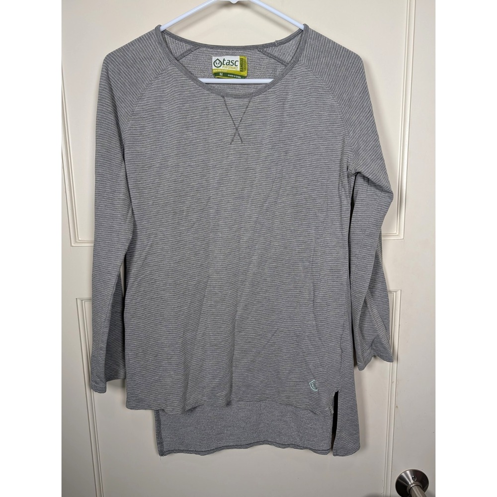 Tasc Performance Bamboo Technology Women's Size: M Gray Long Sleeve Shirt Top
